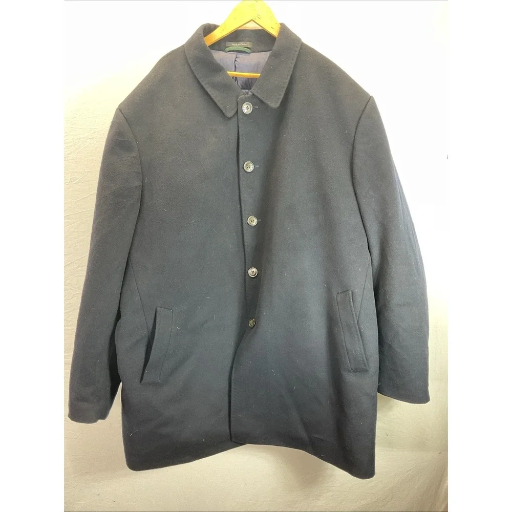 Lauren Ralph Lauren Mens Down Filled Wool Coat 56L Old Money Corporate Casual